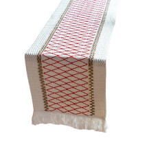 Nappe de chemin de table tendance pour cafés ou-Rouge 4