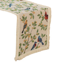 Festive Table Runner Home Decor Tablecloth for Dining-apricot B