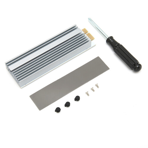 Προσαρμογέας SSD M.2NVMe για PCIe4.0X4Speed με ψύκτρα M.2 και βάση χαμηλού προφίλ, υποστηρίζει 2