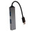 Κόμβος USB πολλαπλών θυρών Plug and Play, σχεδιασμός Unibody από αλουμίνιο, μεταφορά αρχείων 4