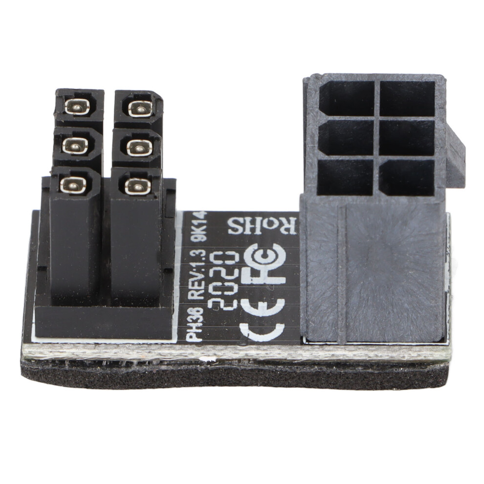 Atx Power Cable Adapter For Graphics Card, 180 Degree U Turn Design Angled Connector Adapter, Atx 6Pin 8Pin Power Adapter For Vertical To Horizontal M 9486358986851