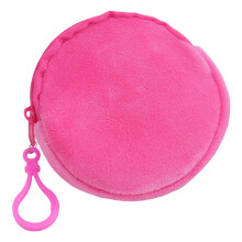 Muntportemonnee Ronde portemonnee-roze rood