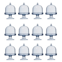12pcs Wedding Party Candy Box Cake Plate Mini Plating-Sky Blue
