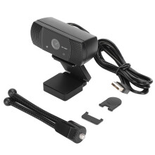 HD-Webcam mit integriertem Mikrofon, automatischer Lichtkorrektur und Rauschunterdrückung, Mikrofone für Videoanrufe und Streaming, Plug & Play,