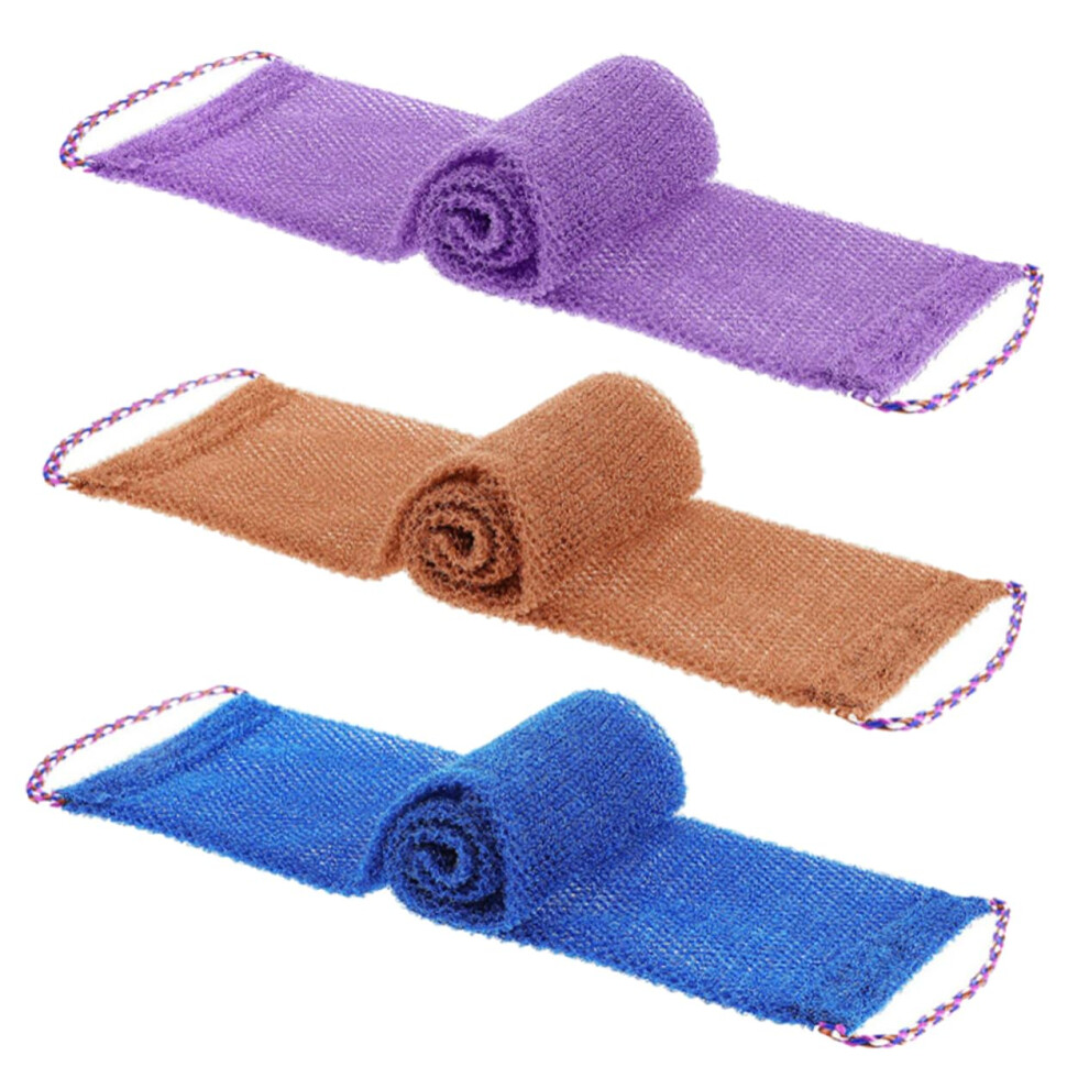 Back Exfoliating Scrubber Towels Rough Texture Body Wash Cloths for Skin Exfoliation