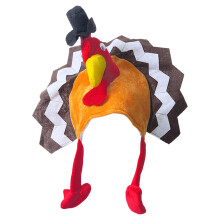 Christmas Funny Hat Plush Turkey Shape Hat Fun-turkey style