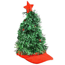 Christmas Hat Long Tail Santa Hat Seasonal-Green tree hat with