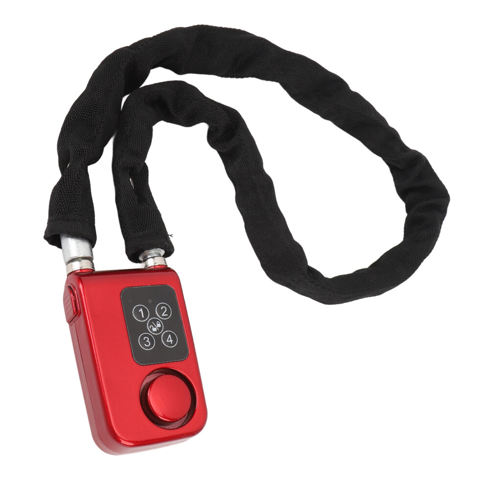 Secure Anti-Theft Chain Lock With Loud Alarm, 80Cm, Water Resistant 8791365317842