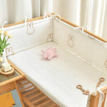 Padded Bumper with 100% Cotton Cover, Soft Protection, NonSlip Ties (B2 120cm)