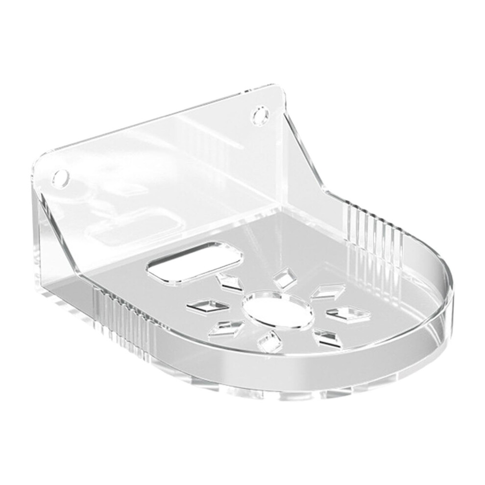 Security Camera Holder Wall Mount Bracket, Router Shelf, Spacesaving, Indoor Use, Clear White 9119770905840