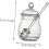 Honey Pot Glass Jars With Smooth Dipper For Kitchen Storage Set Clear 4