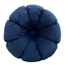 Nordic Ins Lovely Pumpkin Cushion Handmade Folded-Royal blue