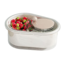 Veggie Spinner Lettuce Dryer Rotating Compact Cleaner Strainer for Serving Pasta Food Prep Rice Berry Refrigerator
