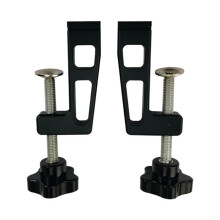 Woodworking T Track Slot Fix Clamp 2Pcs Aluminum Profile Fence Clips for Efficient Use