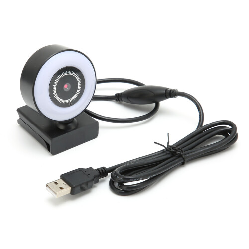 Webcam ροής, ανάλυση Full HD, ενσωματωμένο μικρόφωνο, plug and play, συμπαγής, πτυσσόμενος 1
