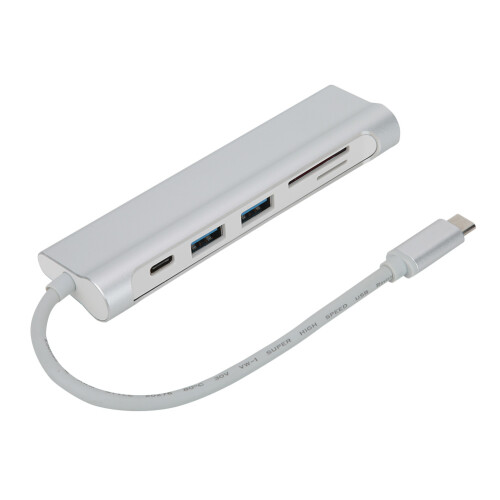 Προσαρμογέας πολλαπλών θυρών USB C Hub Διπλό HDMI, σταθμός σύνδεσης USB C υψηλής 2