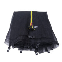 Kids Trampoline Safety Net 430cm UV Resistant with Zippered Entrance 8 Bar Support Outdoor Play Equipment for Enhanced Protection and Fun