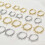 Modern Circular Drop Earrings Lightweight-3 circles Silver 7
