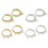 Modern Circular Drop Earrings Lightweight-3 circles Silver 2