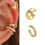 Hypoallergenically Cartilage Earrings Adjustable Clip-Style 2 3