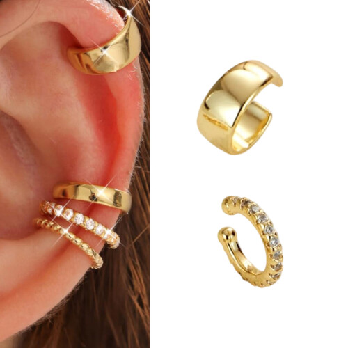 Hypoallergenically Cartilage Earrings Adjustable Clip-Style 2 2