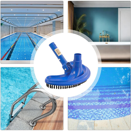 Pool Vacuum Brush Head with Rotating Nylon Bristles for Ground Pools 2