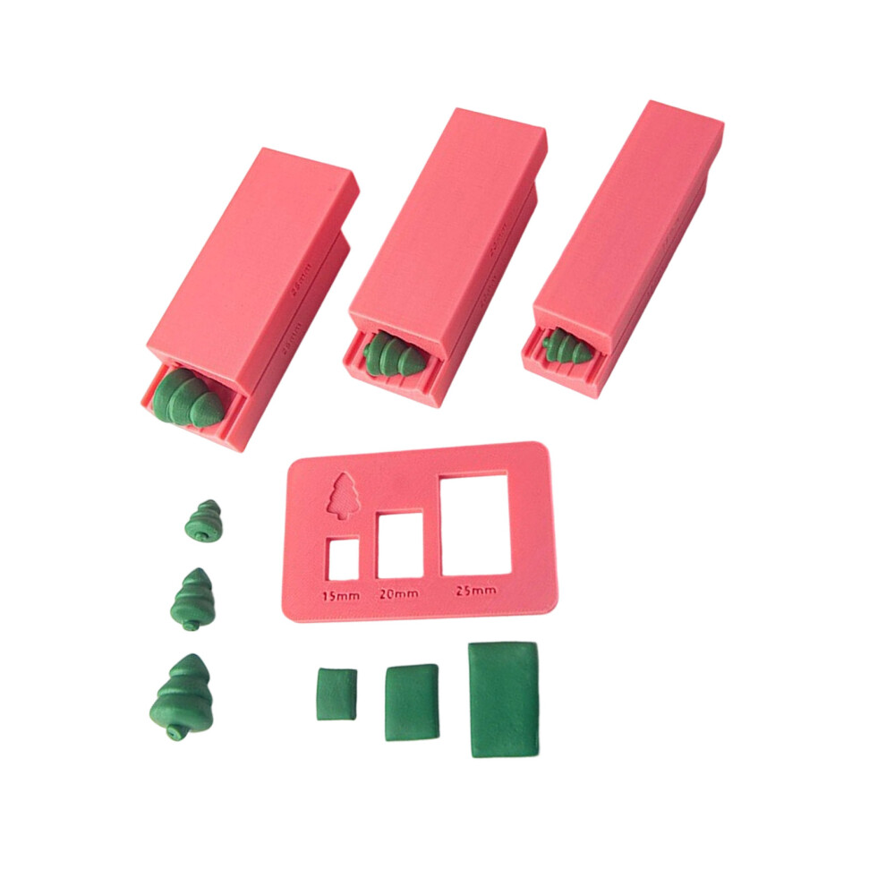 Handmade Jewelry Tool Polymer Clay Bead Mould Christmas-Red 7754001064747