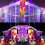 Living And Home (Colorful, 10M) Solar-Powered LED Icicle String Lights with Remote Control 3