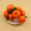 Realistic Tangerine Oranges Decors Artificial Miniature 5