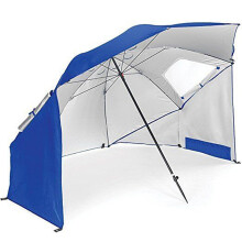 Fishing Beach Umbrella with Window, Beach Tent Umbrella, Portable Multifunctional Sunshade for Outdoor Sports (Blue) Ref: 9704