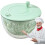 Lettuce Spinner  Pump Spinner, Salad Vegetable Chopper, Multifunctional Kitchen Gadget 5