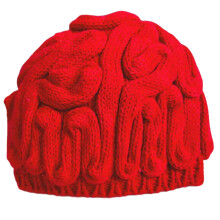 Chapeau de cerveau populaire, bonnet chaud pour-Rouge