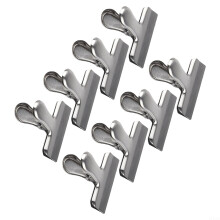 Stainless Steel Food Bag Clip Assortment 812 Pieces to Seal Your Favorite Snacks (8pcs)