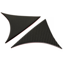 Heckscheibenspoiler, Seitenflügelabdeckung aus Kohlefaser, leicht, rostfrei, selbstklebend, dekorativ, aerodynamische Leistung des Fahrzeugs