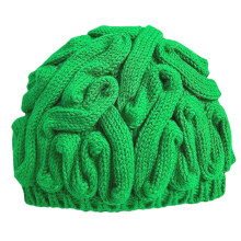 Casquettes de cerveau fantaisie pour femmes et filles,-Vert