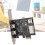 Κάρτα επέκτασης PCIe, ελεγκτής Firewire, διασύνδεση IEEE1394A, σύνδεση υψηλής ταχύτητας, 4