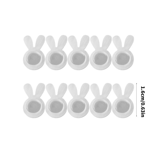 Rabbits Ear Acrylic Jewelry Support With Silicone Backs Heavy 2