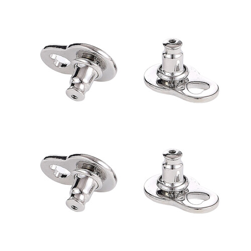 Pack Of 4 Secure Earring Supports  Backings For Heavy-White