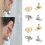 Pack Of 4 Secure Earring Supports  Backings For Heavy-White 3