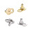 Pack Of 4 Secure Earring Supports  Backings For Heavy-White 2