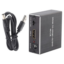 Ekstraktor dźwięku HDMI 4K, cyfrowy konwerter audio z optycznym wyjściem audio i wyjściem stereo 3,5 mm, obsługuje Dolby Digital dla