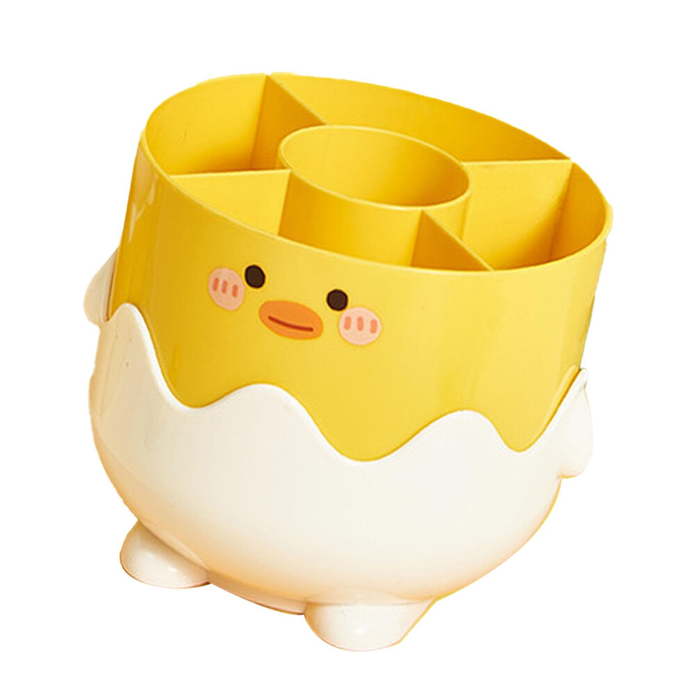 Multifunctional Makeup Brush Organizer Plastic Cosmetic Storage Bucket for Cosmetics and Small Items Easy Organization on Desktop Ref: 9183