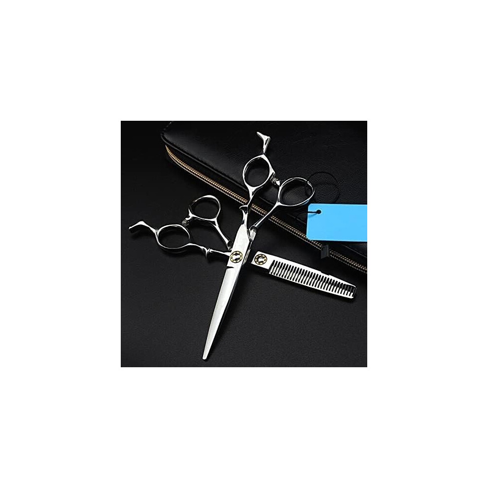 6 Inch Hair Cutting Scissors, 6CR13 Steel, Ergonomic Barber Shears for Haircutting  Styling