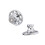 Copper Earring Support Backs Dropping Resistant-White 1