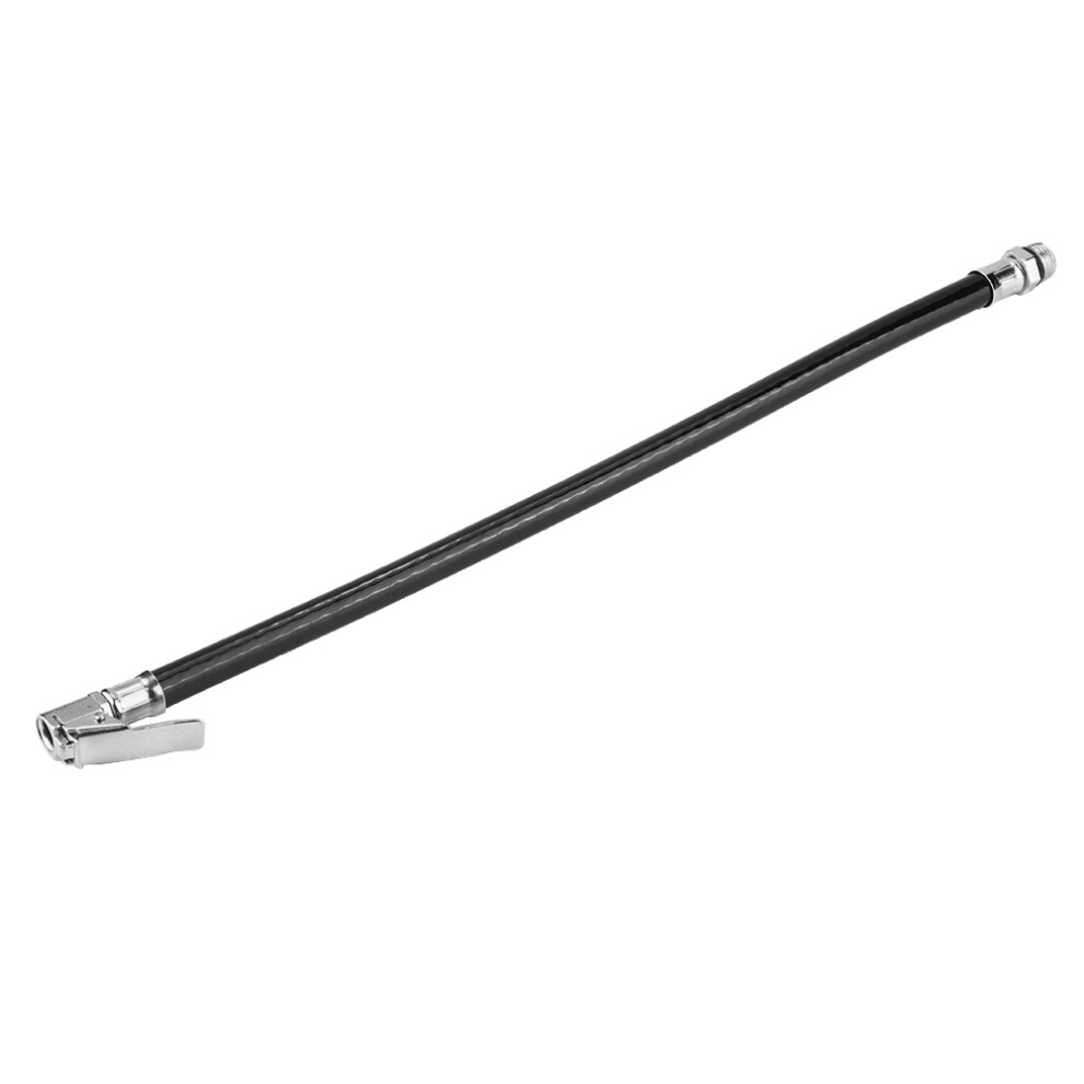 Tire Inflator Hose For Car Tire Pressure Gauge Inflation Hose, High Pressure Gauge Air Tube With Self Locking Chuck And Secure Attachment Lock Clip 9139052577398