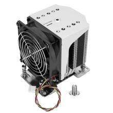 Aktywny radiator aluminiowy do serwerów Supermicro, chłodzenie procesora z wbudowanym heatpipe, ciche i wydajne rozpraszanie ciepła z dużą