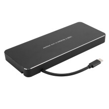 Gabinete externo para SSD com USB C3.2 para Macbook Air Pro (meados de 2013 a 2017), fabricado em liga de alumínio CNC, com dissipação de calor