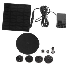 Solar Powered Fountain Pump Kit with Heads for Garden Bath and Aquarium H Water Flow Outdoor Watering