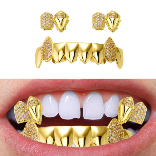 Realistic Vampires Teeth Cosplay Prop With Secure Fit-Silver 2