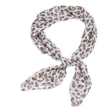 Foulard élégant en Imitation de soie à motif léopard,-Kabaï